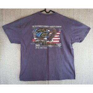 Mens Sz XXL Harley Davidson Taupe T Shirt South Coase